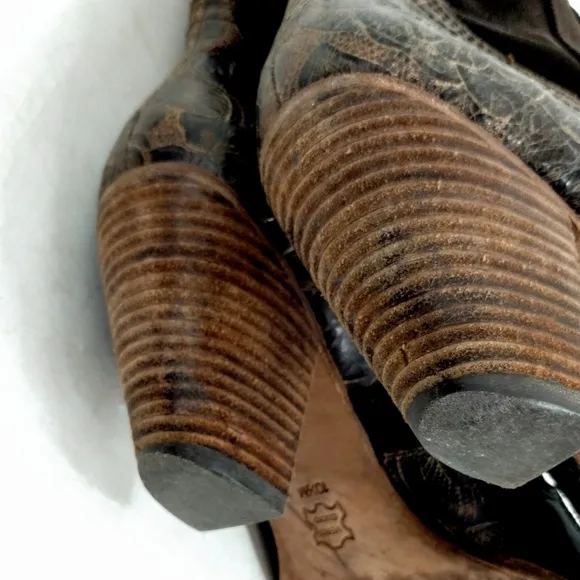 Jessica Bennett Brown Suede Western Boots