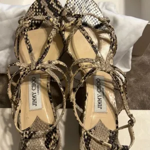 Jimmy Choi snake print leather shoes 38.5