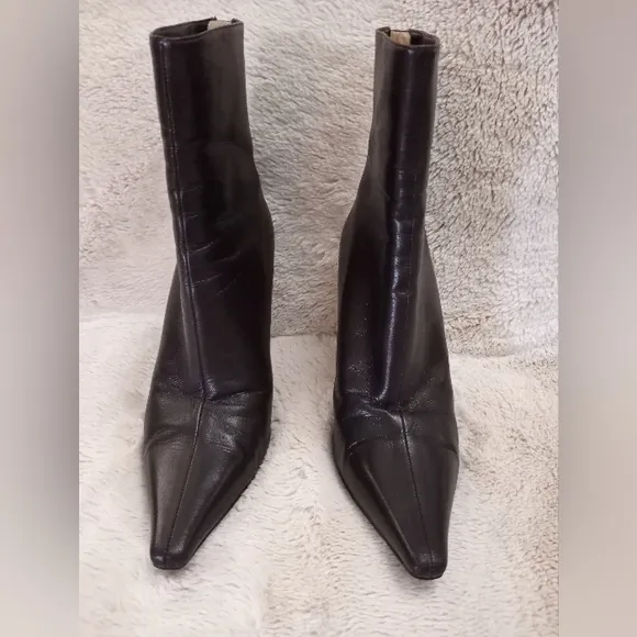 Jimmy Choo Agathe Buttery Soft Supple Italian Leather Quiet Luxury Ankle Boot
