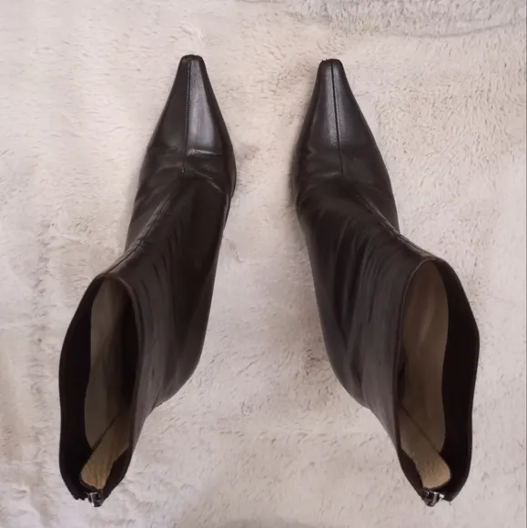 Jimmy Choo Agathe Buttery Soft Supple Italian Leather Quiet Luxury Ankle Boot