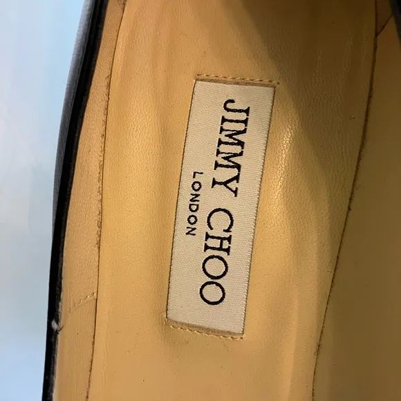 Jimmy Choo Black Leather Women's Heels