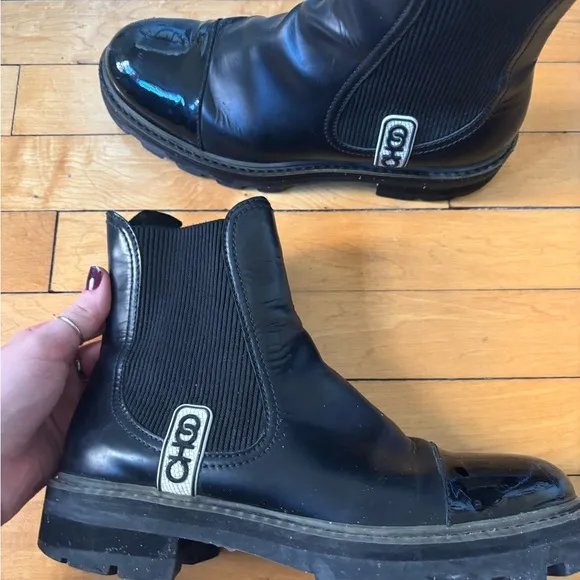 Jimmy Choo Blayse Black Chelsea Boots