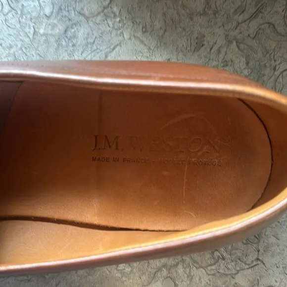 J.M.Weston 🔥Sale🔥brown Calf  leather shoes made in France 🇫🇷