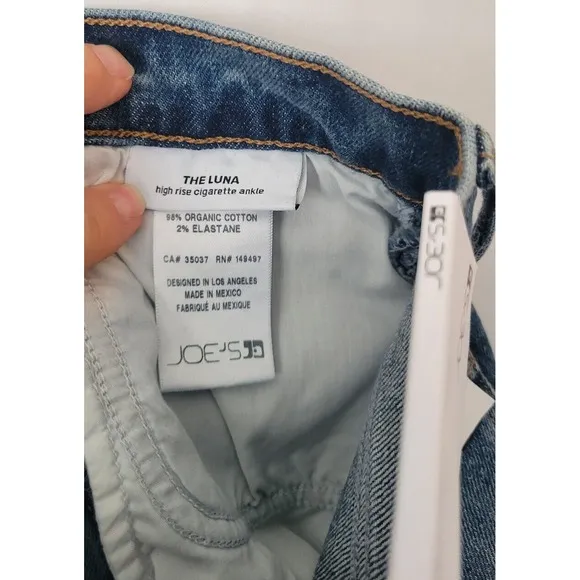 Joe's Jeans Womens Sz 23  Stretch High Rise Ankle Vintage Look New With Tags