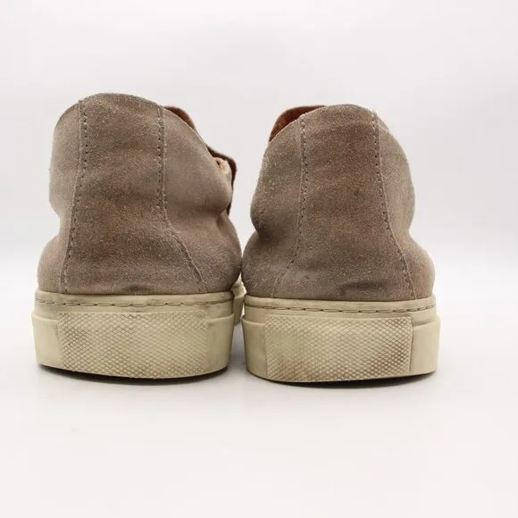John Varvatos 315 Slip On Men's Size 11.5 Shoes Tan Suede Leather Sneakers