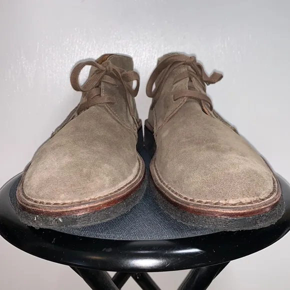 John Varvatos Light Brown Suede Leather Chukka Boots Size 11