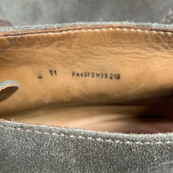 John Varvatos Light Brown Suede Leather Chukka Boots Size 11