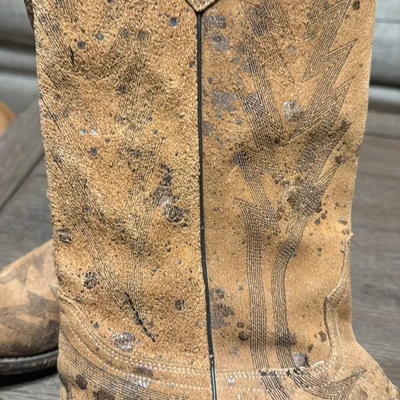 Johnny Ringo Suede Cowboy Boots