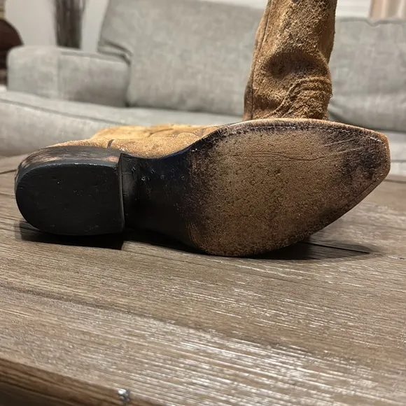 Johnny Ringo Suede Cowboy Boots
