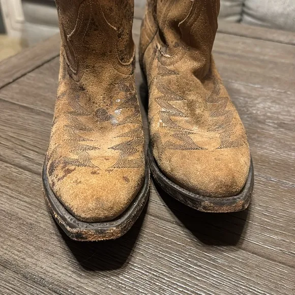 Johnny Ringo Suede Cowboy Boots