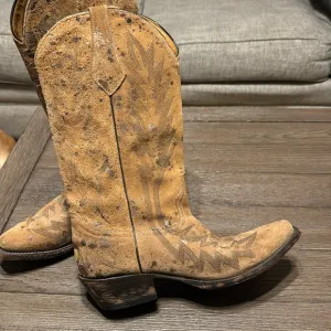 Johnny Ringo Suede Cowboy Boots
