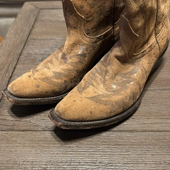 Johnny Ringo Suede Cowboy Boots