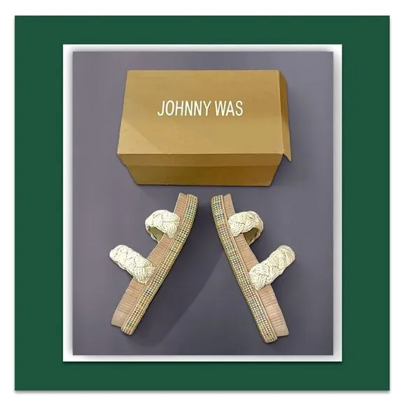 Johnny Was Braided Rope Sandals