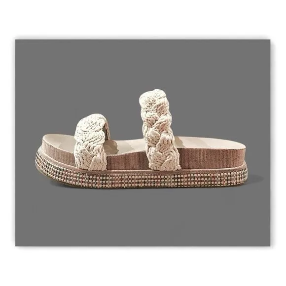 Johnny Was Braided Rope Sandals