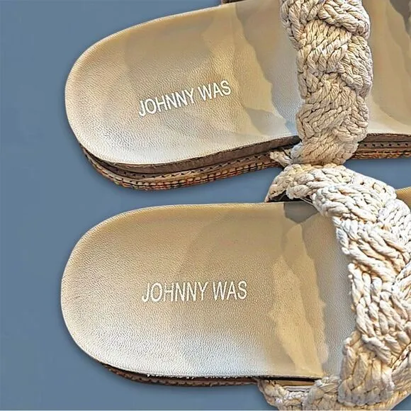 Johnny Was Braided Rope Sandals