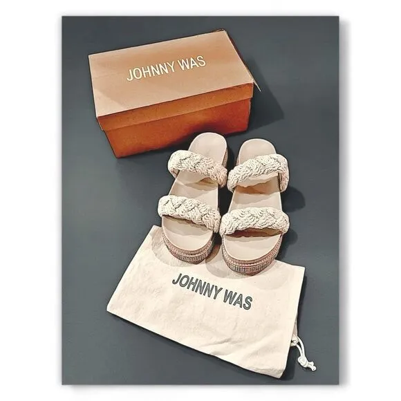 Johnny Was Braided Rope Sandals
