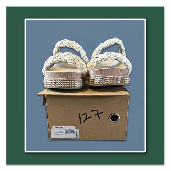 Johnny Was Braided Rope Sandals