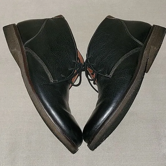 Johnston &amp; Murphy Mens Leather Ankle Boots Shoes Size US 9.5