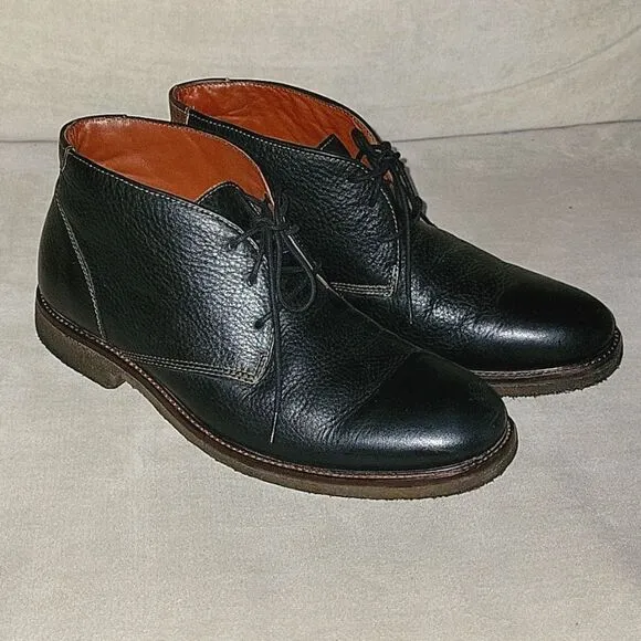 Johnston &amp; Murphy Mens Leather Ankle Boots Shoes Size US 9.5