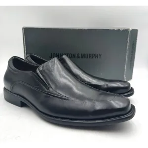 Johnston &amp; Murphy TILDEN Men's NEW Slip On Dress Shoe Black US Size 14 Medium