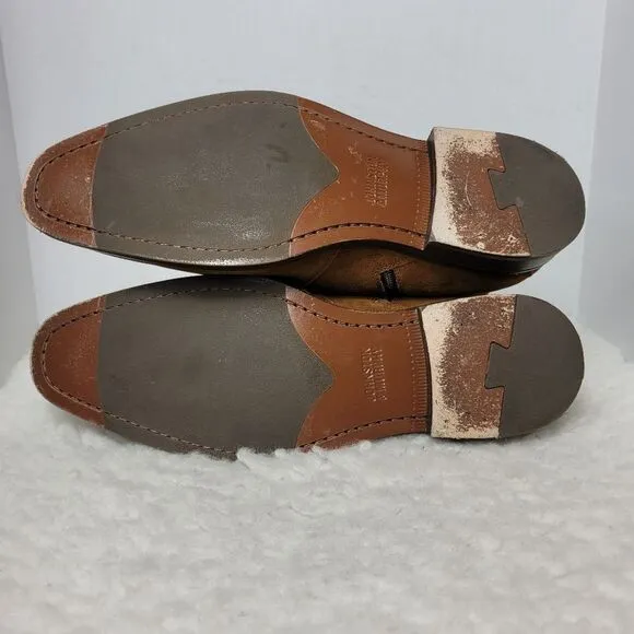 Johnston &amp; Murphy Meade Men's Ankle Boots Size 10.5 M Buckle Brown Suede
