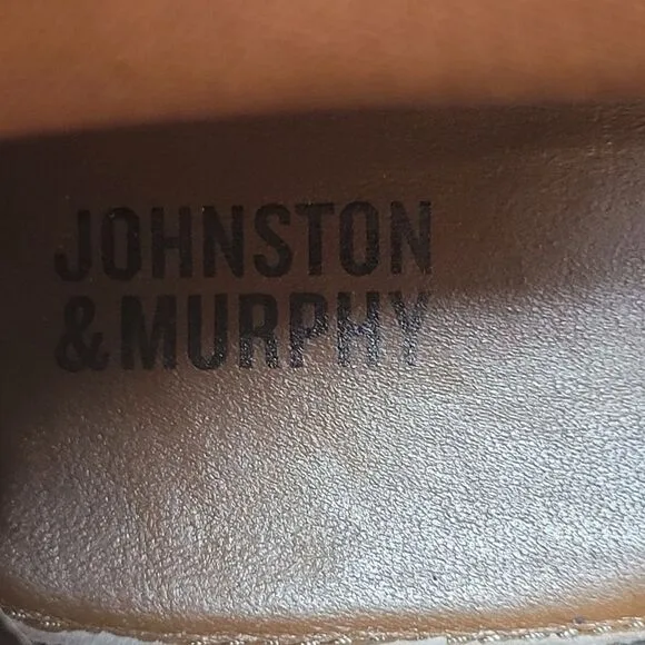 Johnston &amp; Murphy Meade Men's Ankle Boots Size 10.5 M Buckle Brown Suede