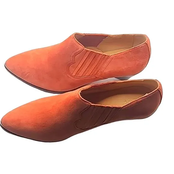 Joie Baler Bootie Women's Size 7.5 US / 38.5 EU Desert Red Suede Pointed Toe