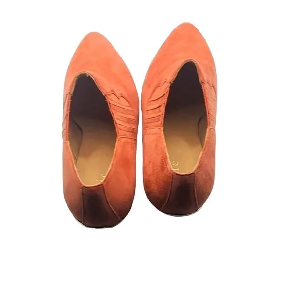 Joie Baler Bootie Women's Size 7.5 US / 38.5 EU Desert Red Suede Pointed Toe