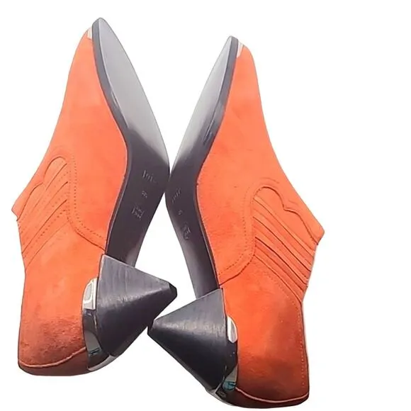 Joie Baler Bootie Women's Size 7.5 US / 38.5 EU Desert Red Suede Pointed Toe