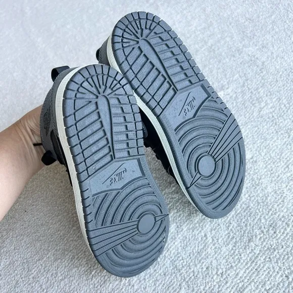 Jordan 1 MID BP Black/Dark Grey Summit White Shoes 12.5C