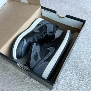 Jordan 1 MID BP Black/Dark Grey Summit White Shoes 12.5C