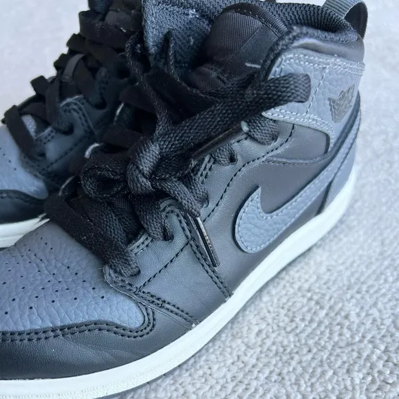 Jordan 1 MID BP Black/Dark Grey Summit White Shoes 12.5C