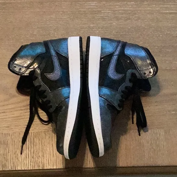 Jordan 1 Retro Black Patent High Tops Size 8.5