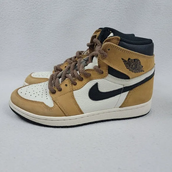 Jordan 1 Retro High OG Rookie of the Year 2018 Sneakers Men's Shoes Size 7 Brown