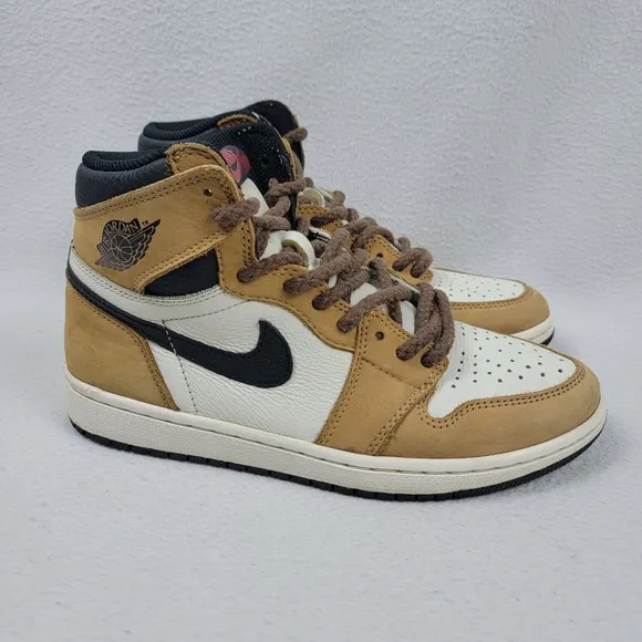 Jordan 1 Retro High OG Rookie of the Year 2018 Sneakers Men's Shoes Size 7 Brown