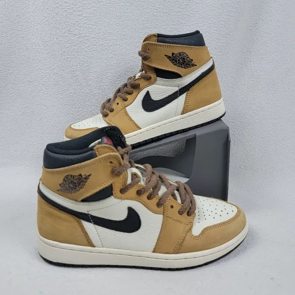 Jordan 1 Retro High OG Rookie of the Year 2018 Sneakers Men's Shoes Size 7 Brown