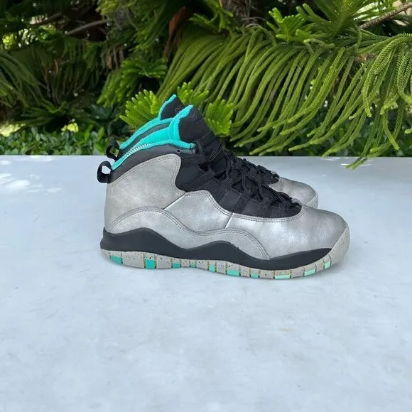 Jordan 10 Retro GS 30TH Liberty Metallic Shoes Youth Biys Size: 6.5Y