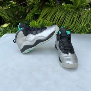 Jordan 10 Retro GS 30TH Liberty Metallic Shoes Youth Biys Size: 6.5Y