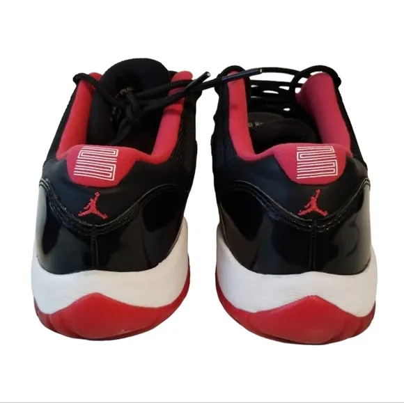 Jordan 11 Retro size 4Y BLK/RED/WHITE