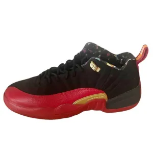 Jordan 12 Retro Low Super Bowl LV (GS) Athletic Shoes Red, Gold &amp; Black Sz 5.5