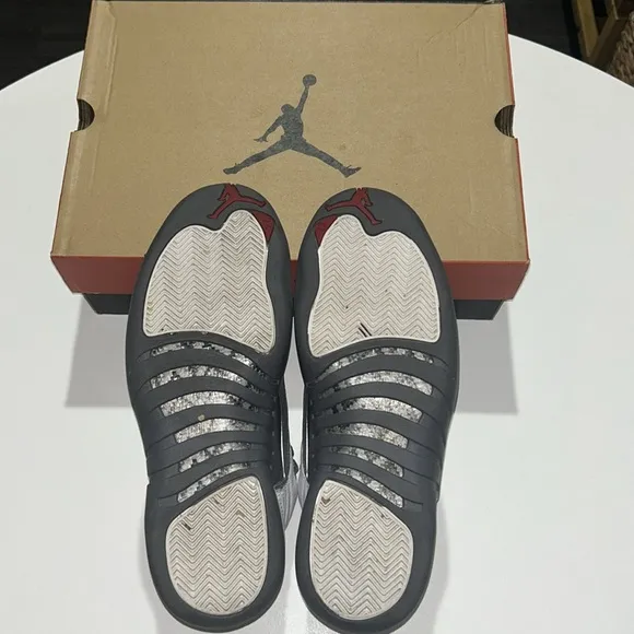 Jordan 12 Retro “White Dark Grey” Men’s Size 10