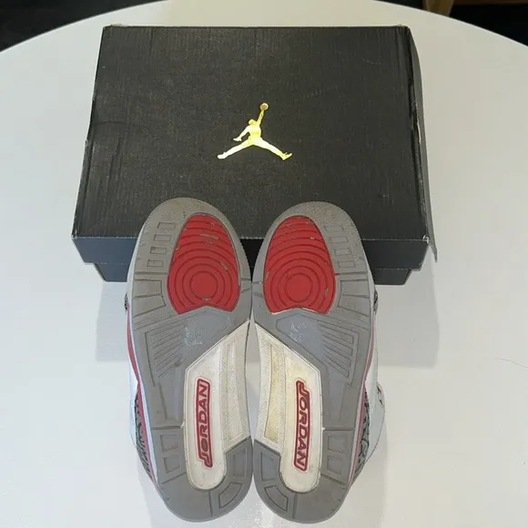 Jordan 3 Retro PS “Fire Red” Youth Size 1Y