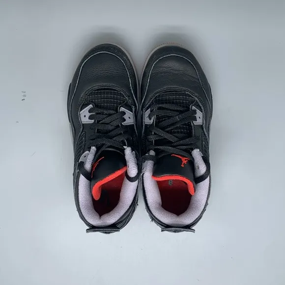 Jordan 4 Retro Bred Reimagined Basketball Shoes BQ7669-006 Kids Sz 1.5