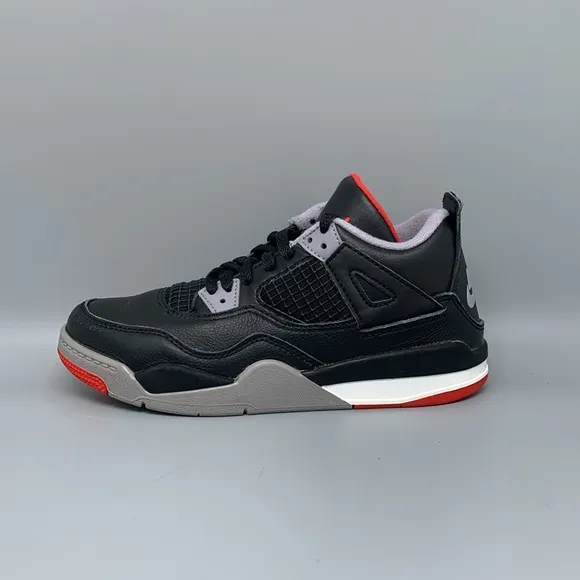 Jordan 4 Retro Bred Reimagined Basketball Shoes BQ7669-006 Kids Sz 1.5