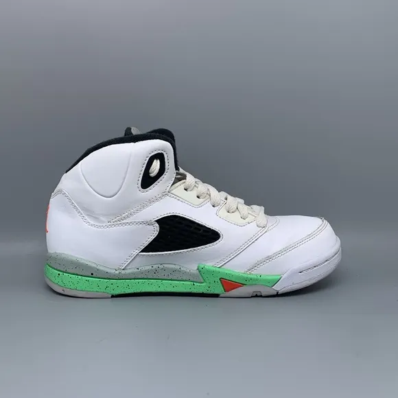 Jordan 5 Retro Poison Green Shoes 440889-115 Youth Sz 3Y