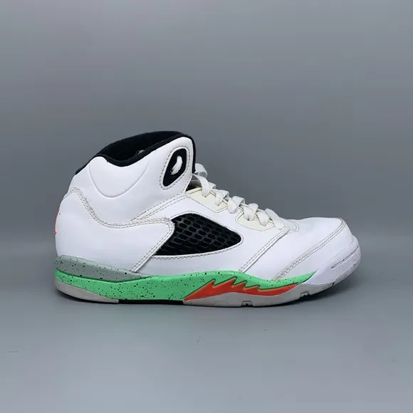 Jordan 5 Retro Poison Green Shoes 440889-115 Youth Sz 3Y