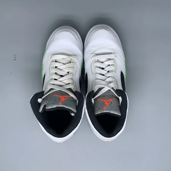 Jordan 5 Retro Poison Green Shoes 440889-115 Youth Sz 3Y