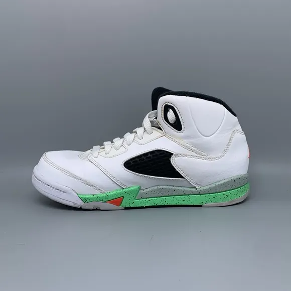 Jordan 5 Retro Poison Green Shoes 440889-115 Youth Sz 3Y