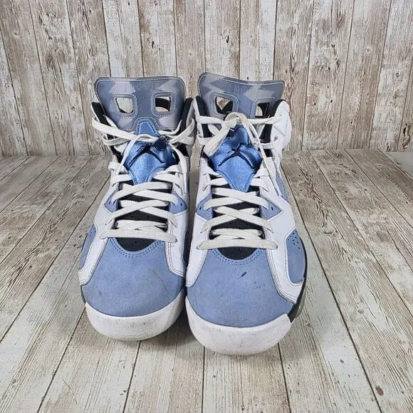 Jordan 6 Retro UNC Basketball Shoes CT8529-410 White‎ Blue Sneakers Size 11