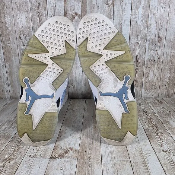 Jordan 6 Retro UNC Basketball Shoes CT8529-410 White‎ Blue Sneakers Size 11